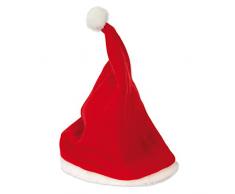efco Cappello di Babbo Natale con Peluche 30 x 38 cm Rosso Bianco