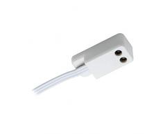 Paulmann 93581 Sensore di Movimento a Infrarossi Pir, Montaggio Per Max. 60 W, 75 W O 250 W Per Illuminazione Armadio, Sensore di Prossimità , Plastica, Bianco
