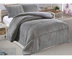 ForenTex - Trapunta per Letto in Pile di Pile 190x260cm Grigio