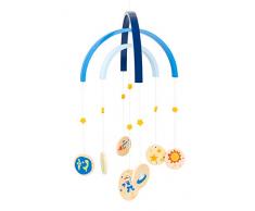Small Foot 11451 Space, Legno, giostrina per Neonati con Stelle e Figure dello Spazio. Decorazione, Multicolore, Normale