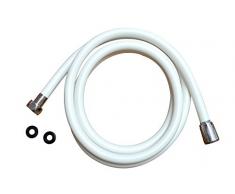 RIDDER Tubo Doccia Barbados Bianco 2Â m, Set di 3