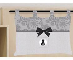Soleil docre Testata Letto Black Dress 45 x 70 cm in Cotone