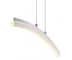 Brilliant Sparkling - Lampadario a sospensione in metallo, 21 W, cromato