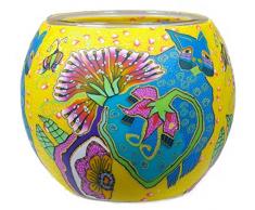 Him Gatti Paradiso Portacandele, Multicolore, 11x11x9 cm