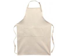 Canvas Tela Corp Cotone Twill, 2 Tasche, Grembiule per Adulto, 25 cm x 35 cm, Colore: Naturale