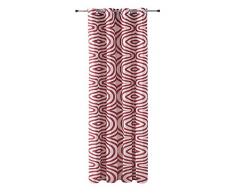 Ready Etiene Tenda con Occhielli, Tessuto, Rosso, 145 x 3 x 270 cm