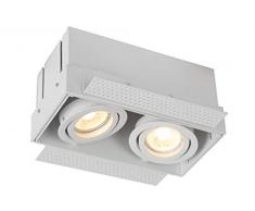 Lucide 09925/02/31 Faretto da Incasso, Alluminio, 10W, Bianco