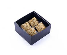 LegendArte LH-029 Allacciatovaglioli Anelli Portatovaglioli Gioiello, Metallo, Ambra/Oro, 14x14x7 cm, 4 unitÃ