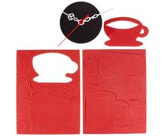 Asir Group LLC 3duhr -52 Clocky Decorativa Orologio da Parete, Multicolore