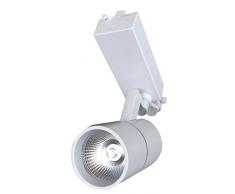 Silver Electronics LED Faretto da binario 3000Â K, 15Â W, bianco, 3Â x 7.8Â x 12.9Â cm
