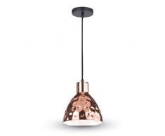 Lampadario Portalampada 1MT E27 Elegant Ð¤230mm- Copper Oro Rosa - Mod VT-8220