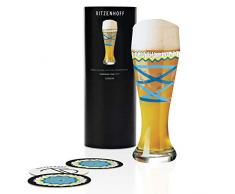 Ritzenhoff 1020235 - Bicchiere da birra in cristallo di frumento, 500 ml