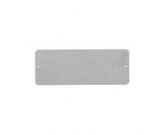 KalaMitica Lavagna Magnetica da Parete, Acciaio scrivibile con gessetti, Colore Argento, 9x24 cm