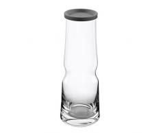 Bohemia Cristal 093Â 012Â 086Â Play of Colors Caraffa Circa 1000Â ml in Cristallo con Coperchio in Silicone, Vetro, Grigio