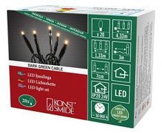 Konstsmide 6351-820 LED catena luminosa, in plastica, verde