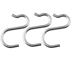 Fackelmann Tecno Appendino a Gancio, Metallo, Argento