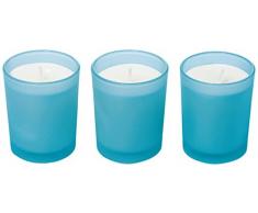 RITZENHOFF Aroma Naturals Modern Candela profumata, Set da, Vetro, Blu, 5Â x 5Â x 6Â cm, 3Â unitÃ 