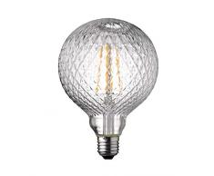 WOFI - Lampadario a sospensione / lampada da tavolo / filamento LED, Vetro, trasparente, 12.5 x 12.5 x 17.5 cm, E27