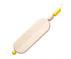 BITOSSI Bijoux Tagliere Ovale, Legno, Giallo, 32x11x3 cm