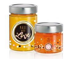 RITZENHOFF Little Delights feinkost Set di Bicchieri, 2Â unitÃ , Vetro, Schwarz/WeiÃ/Rosa/Beige, 7,3 x 7,3 x 19,5 cm