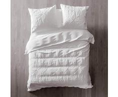 Heckett Lane Biancheria da Letto in Raso makò Cromer 240 x 220 (60 x 70) Bianco