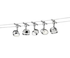 Trio Leuchten FARETTO Parete 2.5 W, Nickel Satinato, 13.5 x 500 x 14.5 cm