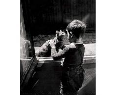 Draeger - Decorazione Poster - Artista Willy Ronis Poster per Decorare i Vostri Interni - Foto in Bianco e Nero in Carta satirica 350g - 24 x 30 cm