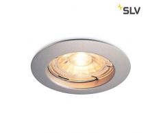 SLV Pika plafoniera lampada da incasso, alluminio, argento grigio