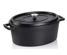 kela Rostiera Ovale Minero in ghisa, Colore Nero, 10,00 l, 10 Litri