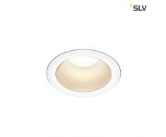 SLV RILO DL - Faretto LED da incasso per interni, 3000/4000 K, 18 W, alluminio, 18 W, colore: Bianco/Cromato