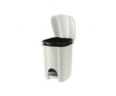 Tontarelli 8101535 - Pattumiera a pedale Carolina con secchio interno, 16 L