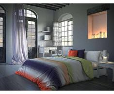 Algodón Blanco Cotone Bianco Copripiumino, 50% poliestere/50% Cotone, Multicolore, F. Copripiumino 220 x 270