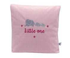 Die GrÃ¤fin - Cuscino a Righe per Bambini, in Cotone Biologico, 30 x 30 cm, Colore: Rosa