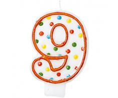 Amscan Internazionale Candela pisello a Forma di Figura 9