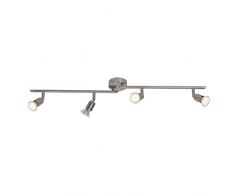 Brilliant, Spot luce con 4 faretti, girevole, 8.5 x 90 x 16 cm