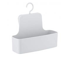 Wenko 23961100 Barcelona - Mensola da Doccia, da Parete, infrangibile, 26 x 24 x 9 cm, Colore: Bianco