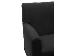 Happidea F3111101411010000 M3042 Copripoltrona, Poliestere-Cotone, Nero, 38x19x31.5 cm