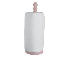 Excelsa Real Wood Portarotolo con Carta, Legno, Bianco