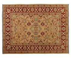 Eden Carpets Kilim Sumakh Tappeto Annodato a Mano, Lana, Multicolore, 246x310 cm