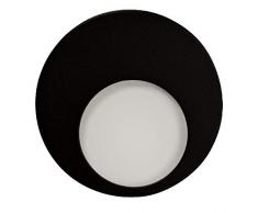 Zamel Ledix - Lampada da parete a LED, in metallo, colore: Nero