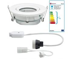 Paulmann 936.61 93661 LED Nova Incasso Rotondo Faretto da Soffitto Orientabile Max. 35 W Gu10, Bianco Opaco