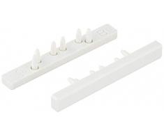 Gardinia Tende in Alluminio 2 Binario, 2X terminali, Bianco, 2 unitÃ