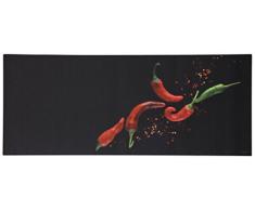 Viva, Vista, Tappeto, Multicolore (Nero/Rosso), 50 x 120 cm