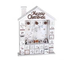 Bianchi Dino XSL051_01 Casetta con Calendario Avvento, Legno, 6x29x37.5 cm