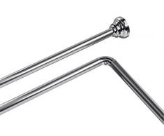 Gelco jb0802029Â Barra di Doccia di Angolo Alluminio Cromo 79Â x 4,7Â x 3Â cm