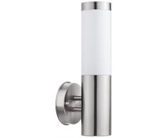 Licht-Erlebnisse in Acciaio Inox da Parete per Esterni Lampada Portalampada E27Â Custodia Impermeabile IP44Â Lampada da Esterno Cortile Lampada Giardino Giardino Lampada da Parete
