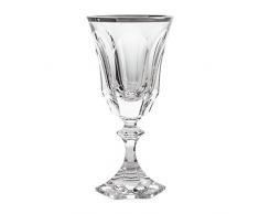 Cristal de SÃ¨vres Chenonceaux Set di calici da Vino, Vetro, Platino, 7Â x 7Â x 16Â cm, 2Â Pezzi