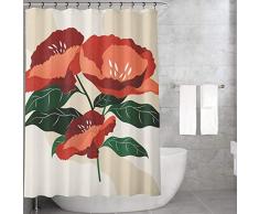 Bonamaison Tende da Doccia, Poliestere, Multicolore, 155x220 cm