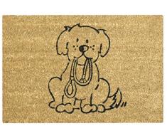 Jute & Co. Zerbino in Fibra di Cocco Naturale con Fondo Antiscivolo, 40 x 60 cm