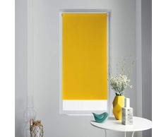 store dintérieur Tenda avvolgibile Oscurante in Poliestere Occult Bianco, Giallo, 60 x 90 cm